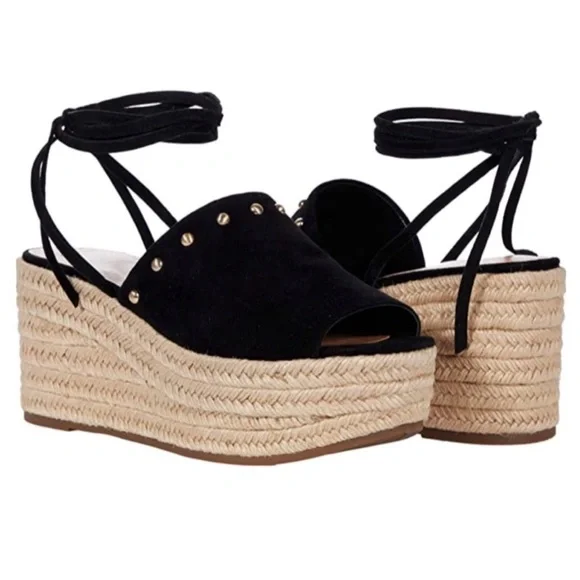 🆕{Marc Fisher} Verena Studded Suede Espadrilles - Picture 5 of 17